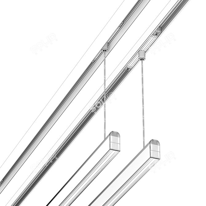 Magnetic LED Luminaire Set 3D model image 5