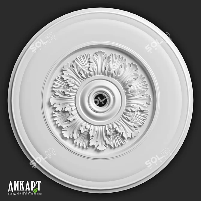 DIKART DR-56 Plaster Decor Moldings 3D model image 3