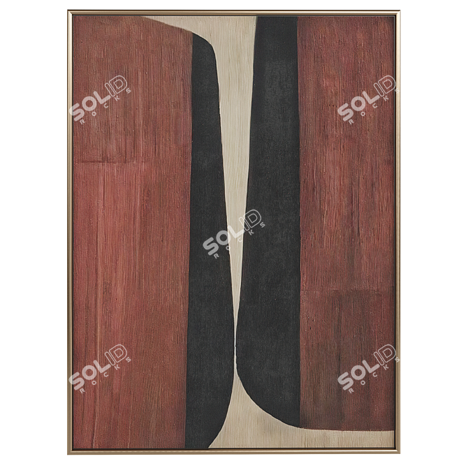 Minimalist Abstract Painting Duo 3D model image 4