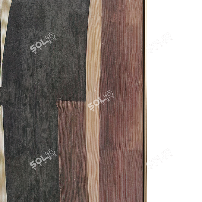 Modern Abstract Art Duo Set 3D model image 3