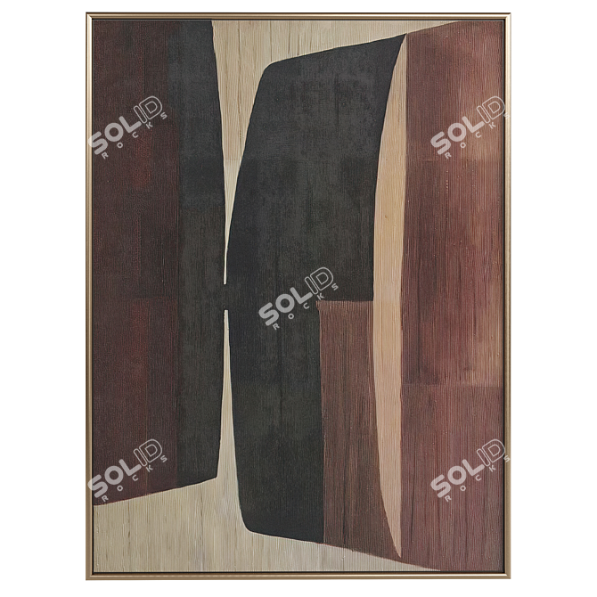 Modern Abstract Art Duo Set 3D model image 4