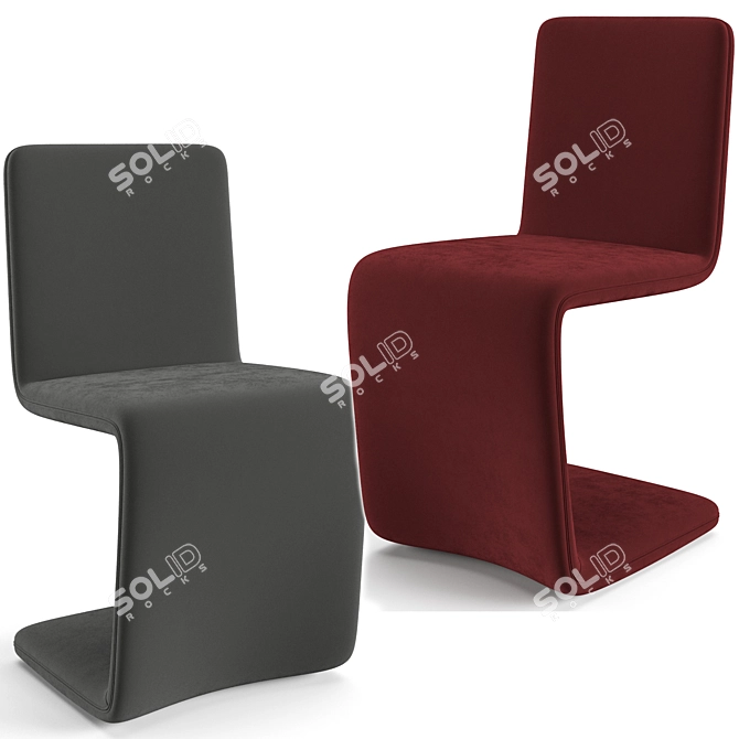 Modern Italian Bonaldo Dining Set 3D model image 7