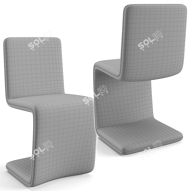 Modern Italian Bonaldo Dining Set 3D model image 8