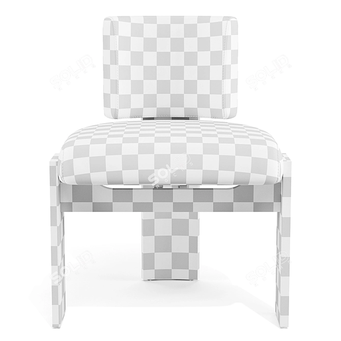  Cuff Studio C Back Armless Dining Chair 3D model image 6