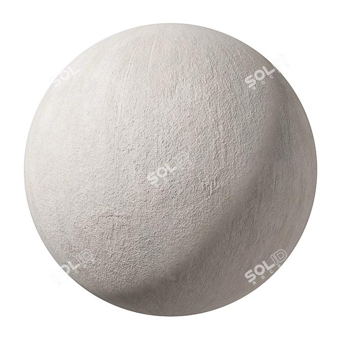 Versatile Seamless Plaster Material 64 3D model image 1