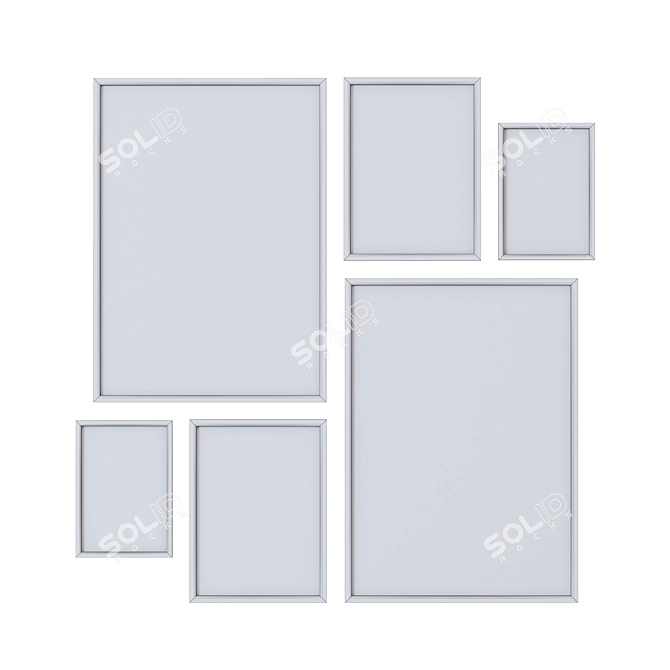  High-Quality Picture Frame Textures 3D model image 3