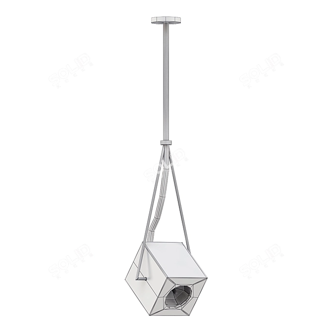 Modern Pendant Lighting: Directional Cube 3D model image 2