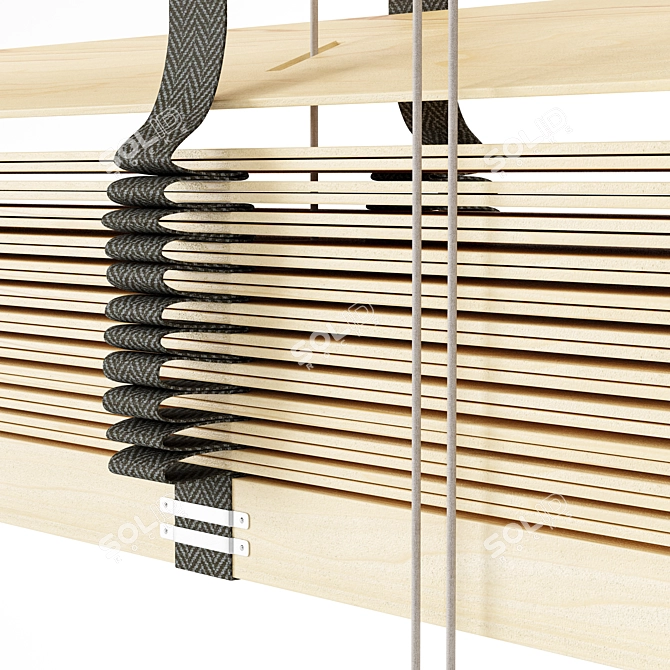 Versatile Wooden Blinds Set 14 3D model image 5