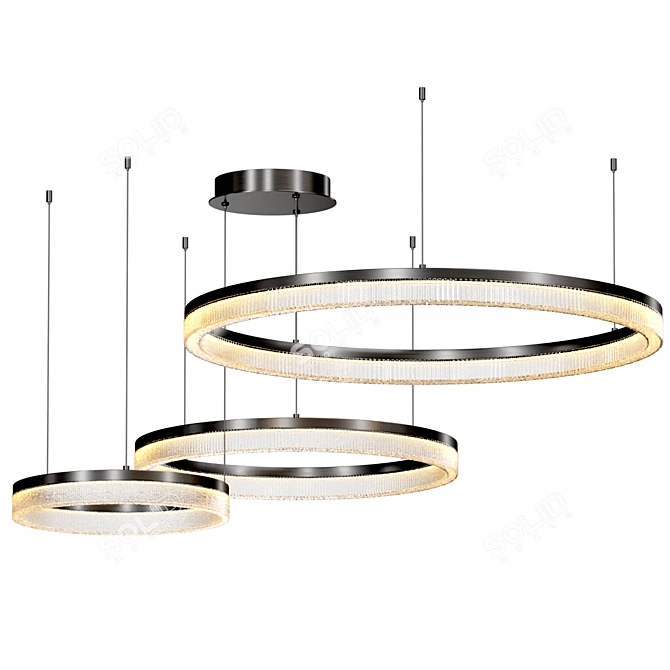 Modern Pendant Light Fixture 3D Model 3D model image 3