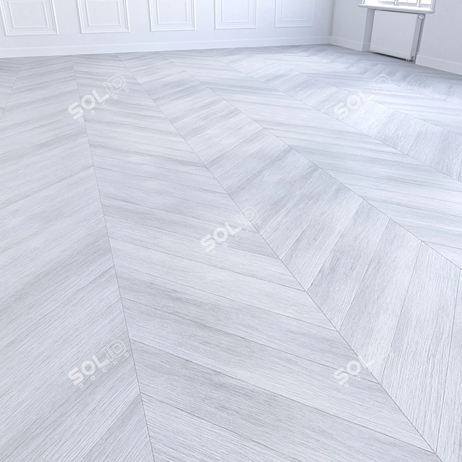 Wooden Floor 3D Modeling Kit 3D model image 4