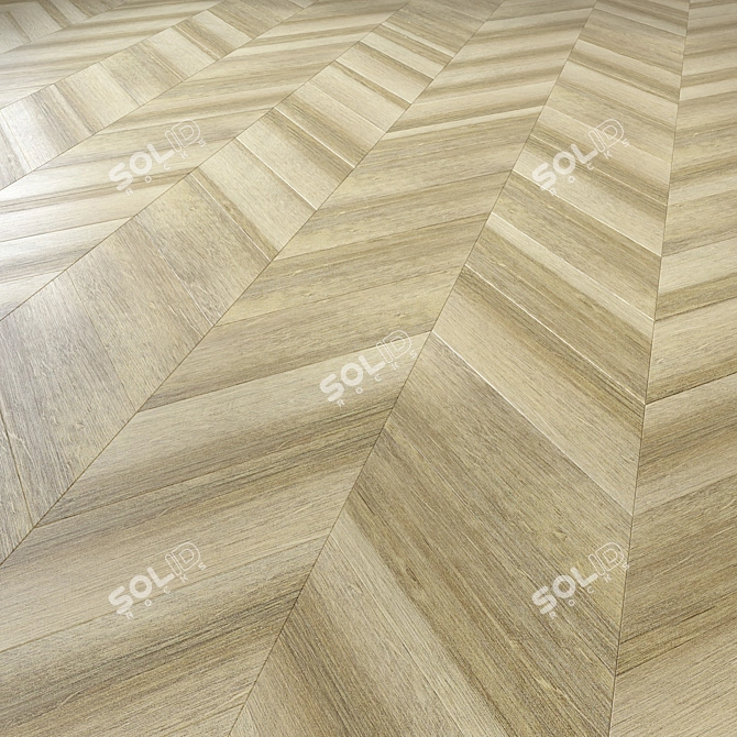 Wooden Floor 3D Modeling Kit 3D model image 5