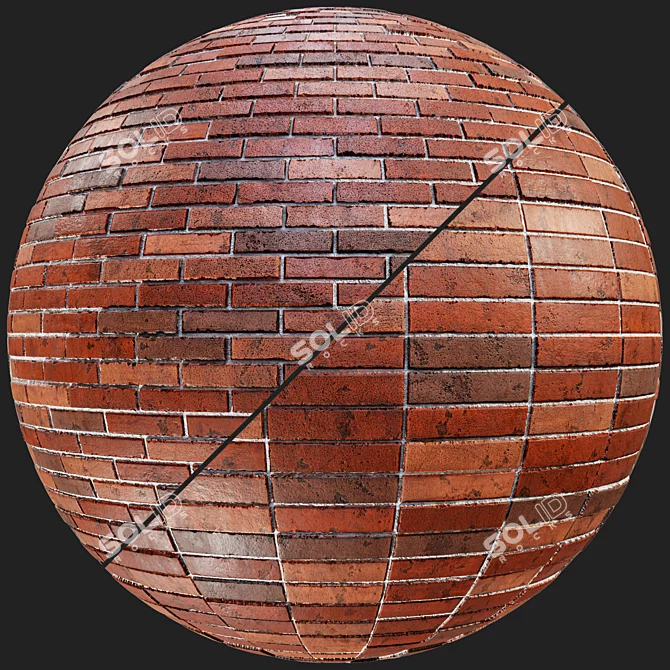 Substance Designer Brick Material Set 3D model image 3