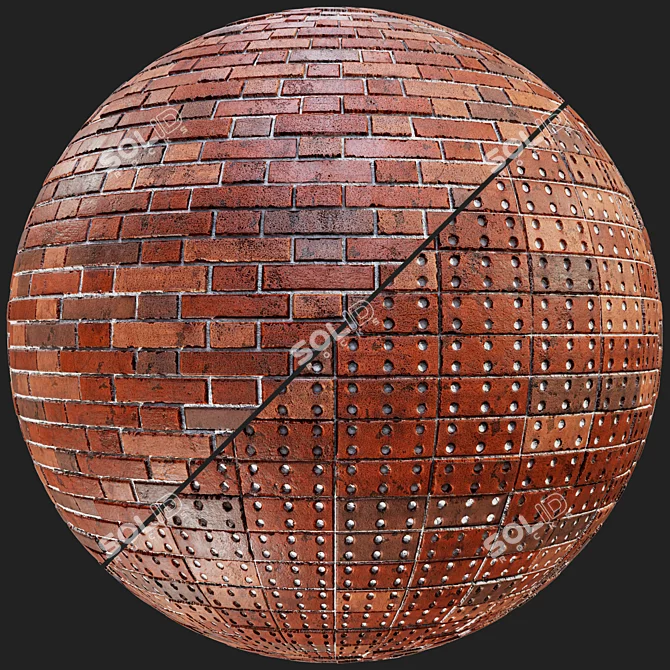 Substance Designer Brick Material Set 3D model image 4