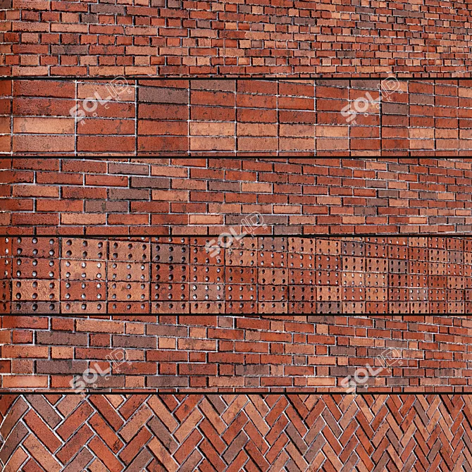 Substance Designer Brick Material Set 3D model image 6