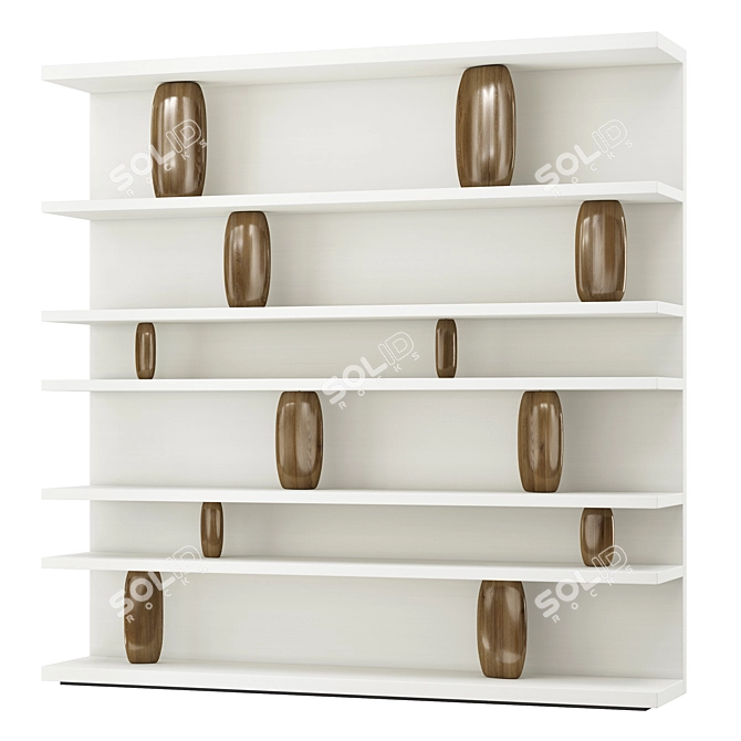 Galet Bookcase by Liaigre 3D model image 1