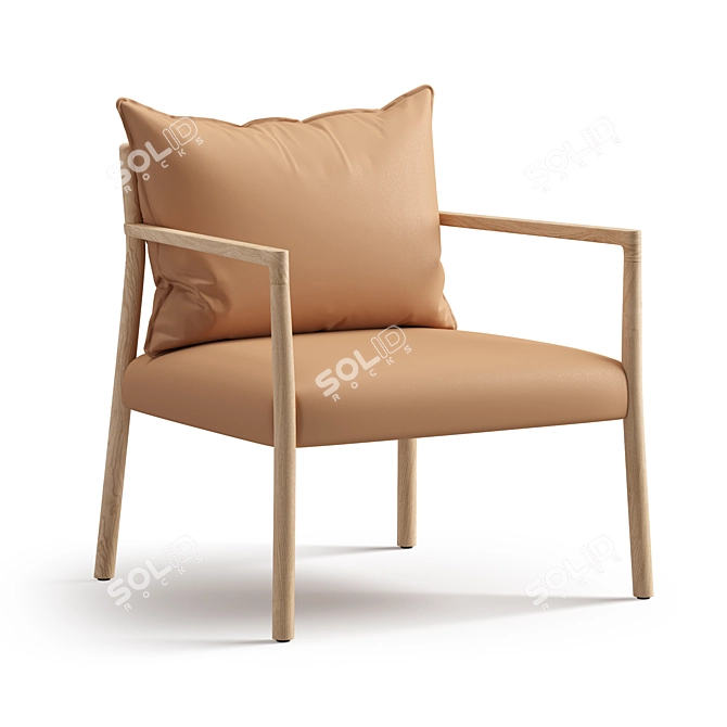 Elegant Vergés Bogart Chair 3D model image 1