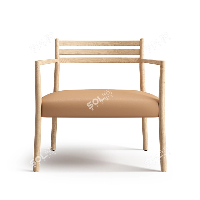 Elegant Vergés Bogart Chair 3D model image 5