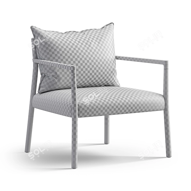 Elegant Vergés Bogart Chair 3D model image 6