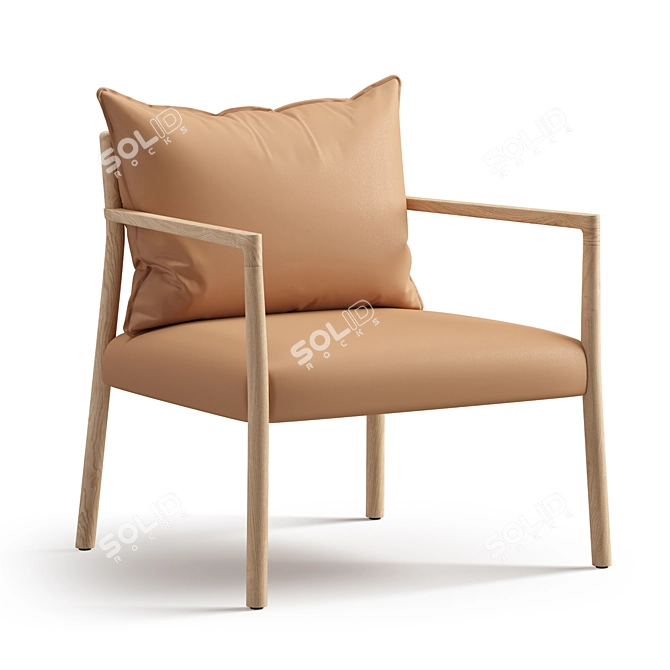 Elegant Vergés Bogart Chair 3D model image 7