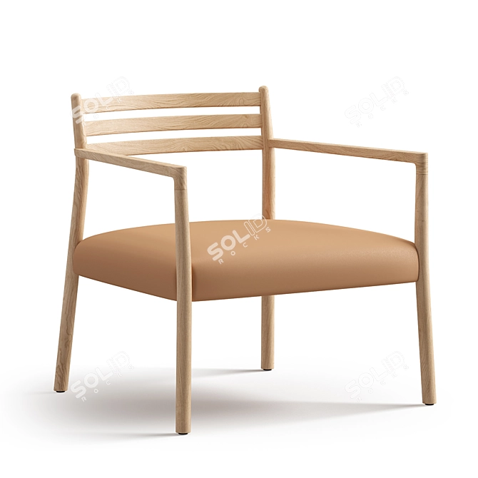 Elegant Vergés Bogart Chair 3D model image 10