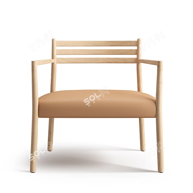 Elegant Vergés Bogart Chair 3D model image 11