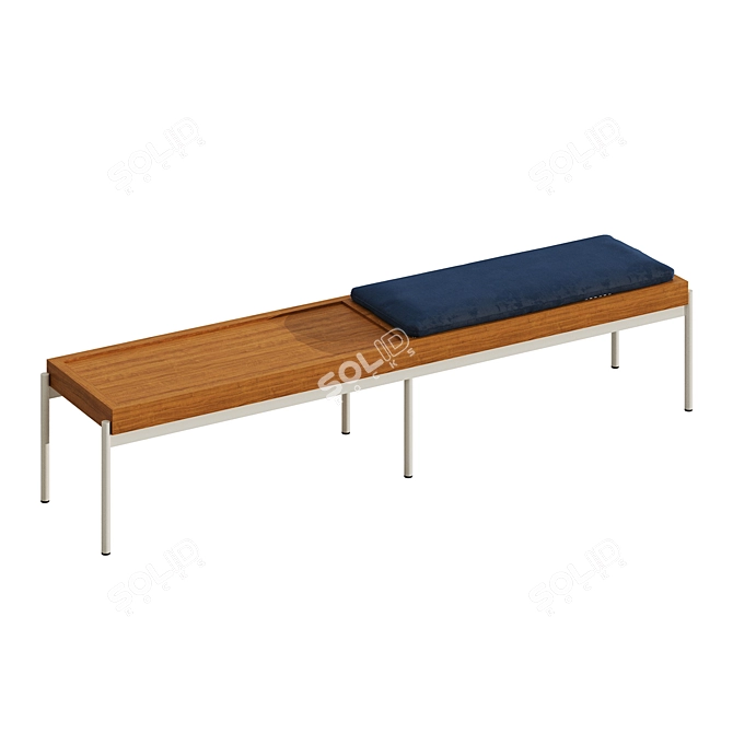 Galoya Woven Bench Collection 3D model image 3