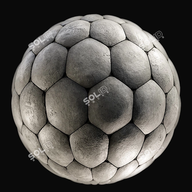 3D Concrete Wall Panel Set 3D model image 5