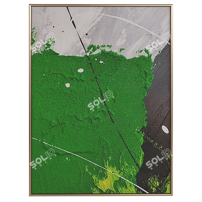 Abstract Minimalist Art Duo Offering 3D model image 4