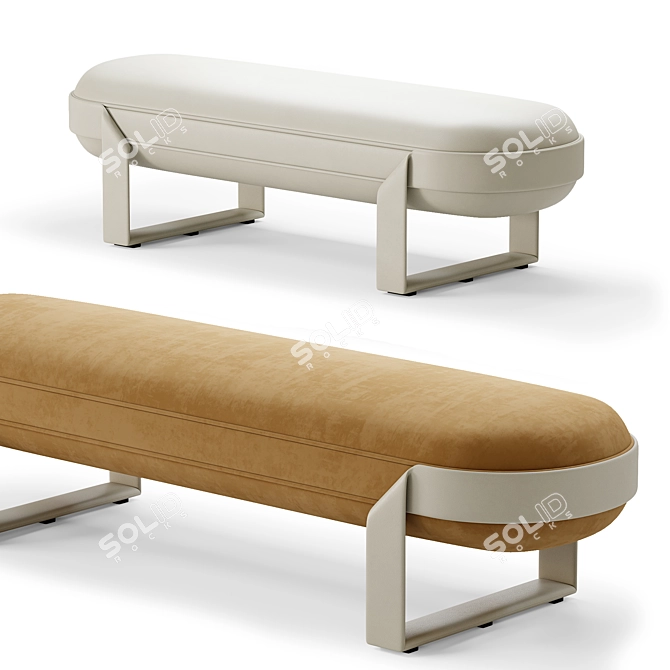 Elegant SHIRLEY Sofa in Millimeters 3D model image 1