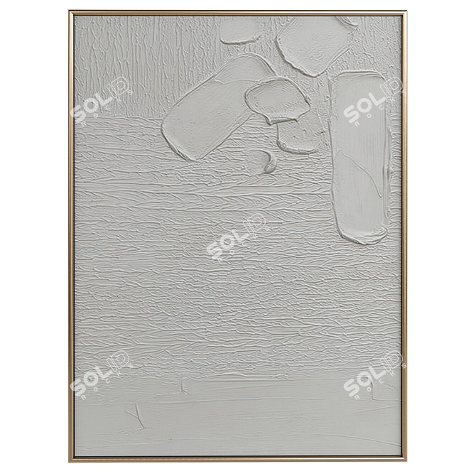 Modern Minimalist Abstraction Art Set 3D model image 4