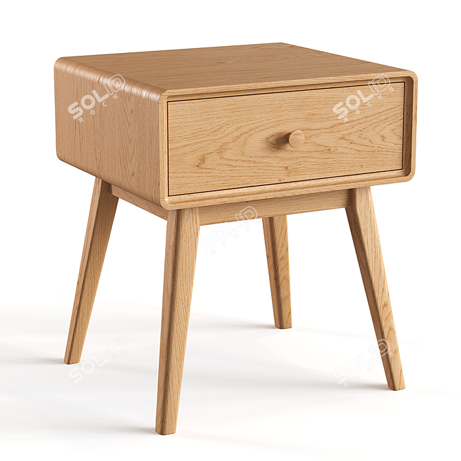Miji Bedside Table by La Redoute 3D model image 1