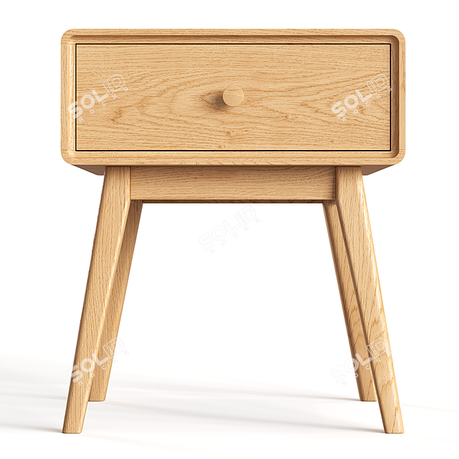 Miji Bedside Table by La Redoute 3D model image 2