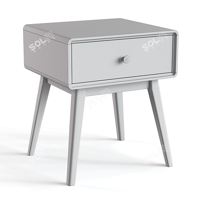 Miji Bedside Table by La Redoute 3D model image 4