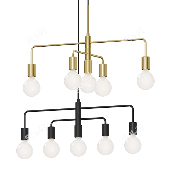 Minimalistic Pendant Light Fixture 3D model image 2