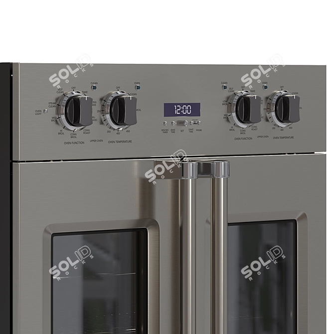 Viking Electric French-Door Oven Model 3D model image 5