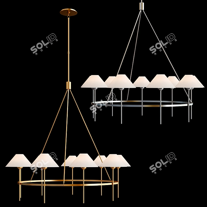Designer J. Randall Powers' Hackney Chandelier 3D model image 4