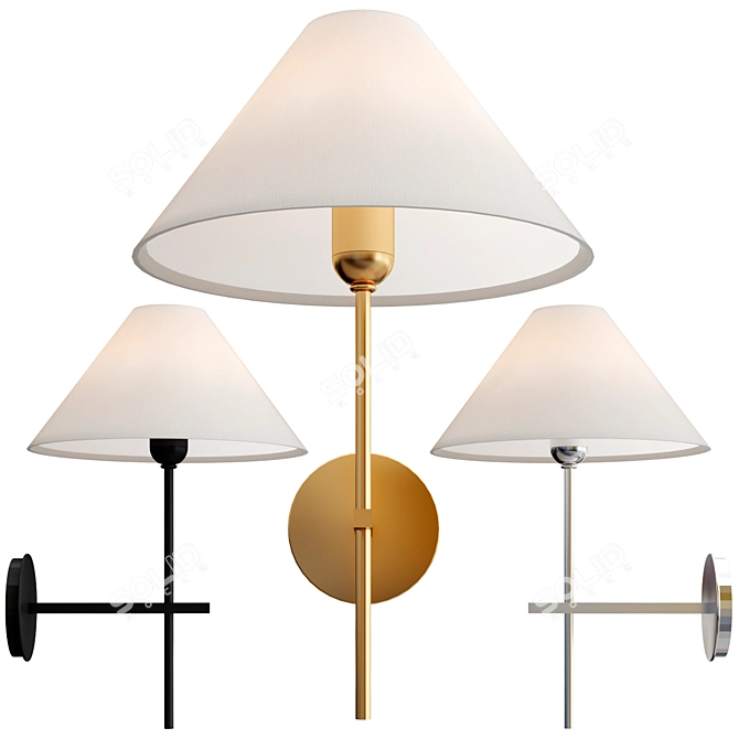  Hackney Single Sconce by J. Randall Powers 3D model image 1