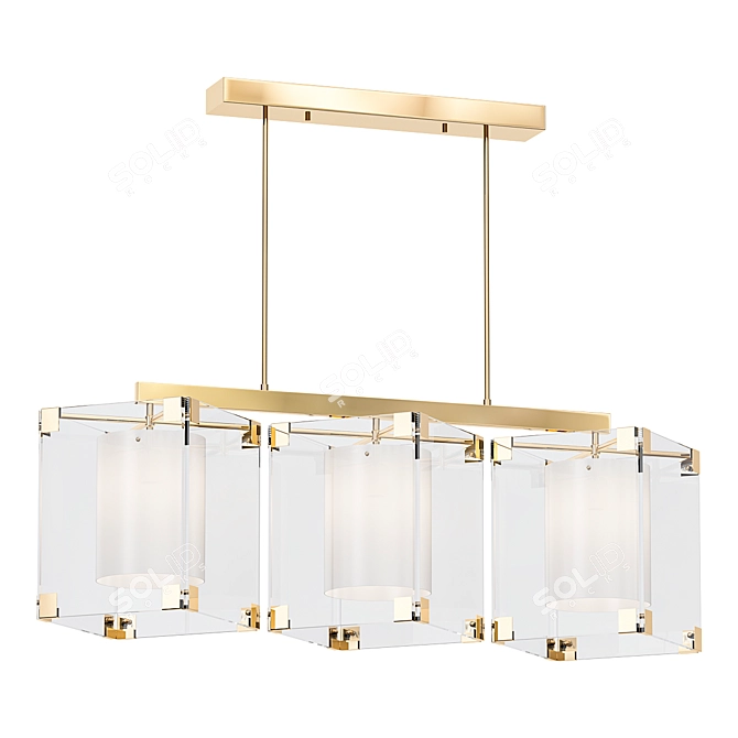 Elegant AGB Achilles Pendant Light 3D model image 1
