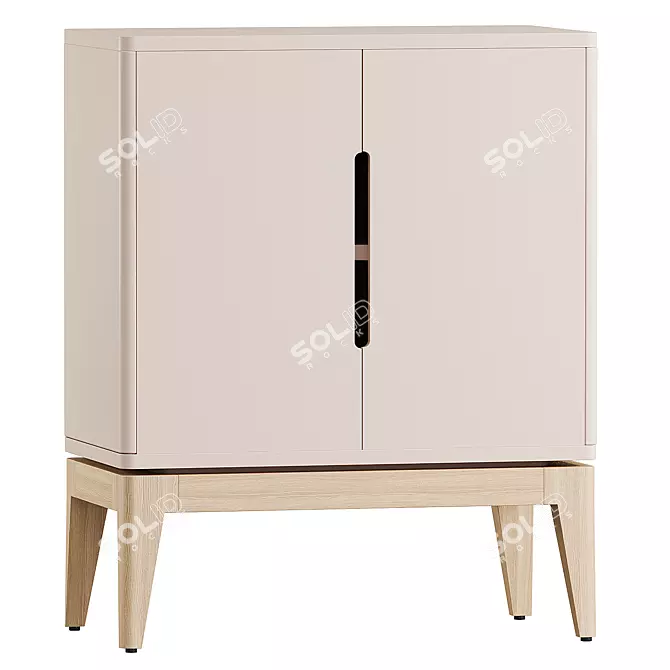 Modern Chest of Drawers 3D 3D model image 1