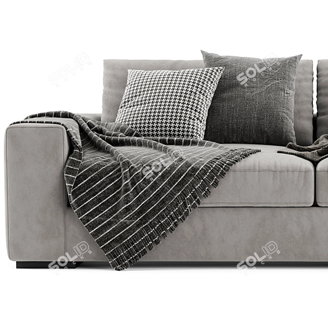 Modern Marac 2 Seater Sofa 3D model image 4