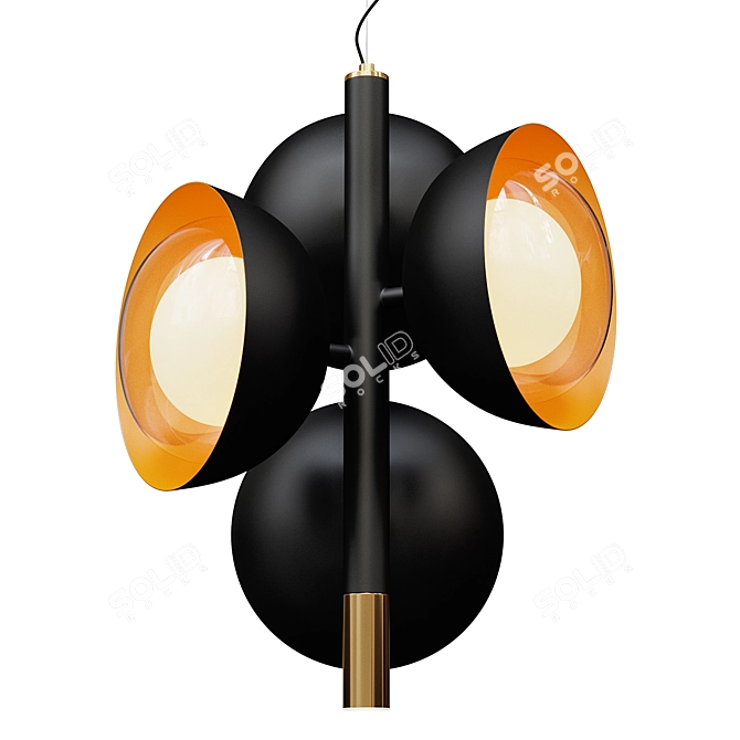  Modern Spotlight Pendant Lamp 3D model image 5