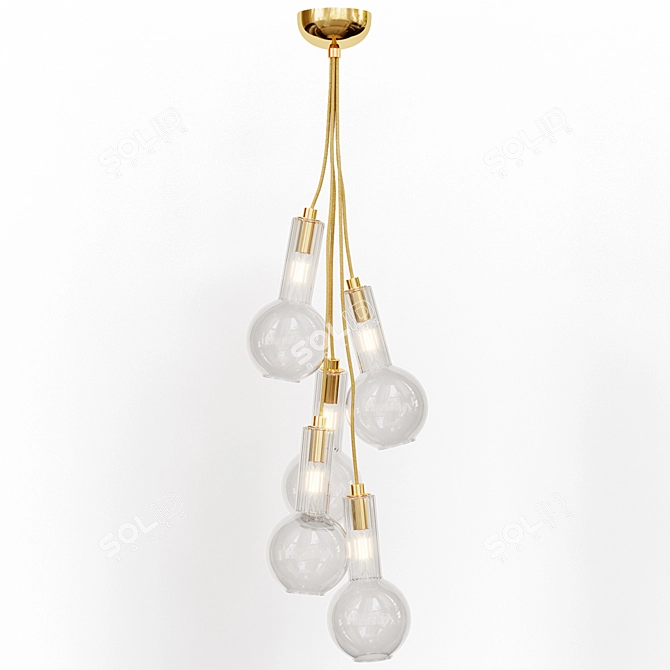 Modern Alliance Pendant Lamp 3D model image 2