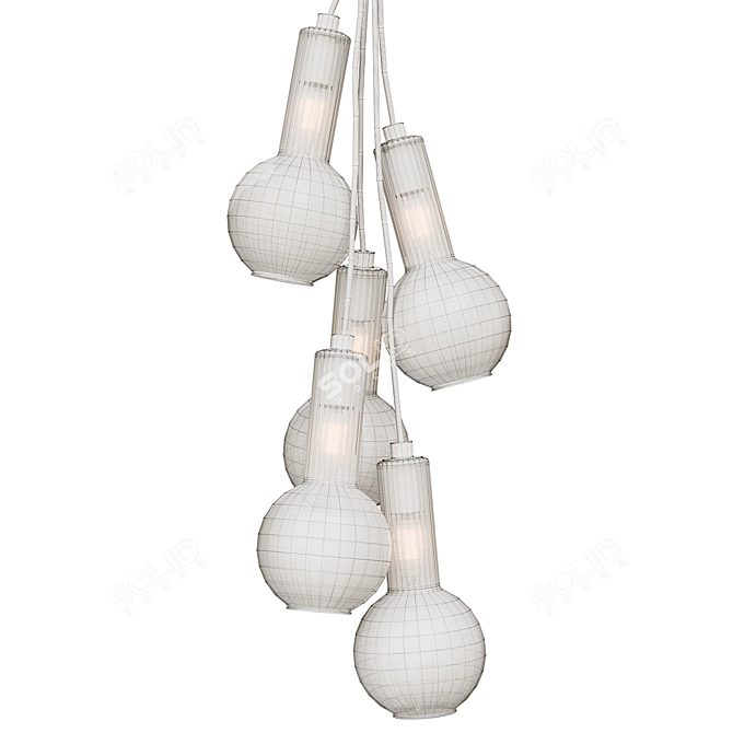 Modern Alliance Pendant Lamp 3D model image 3