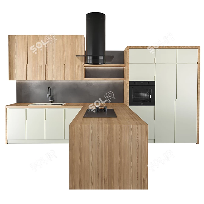 Premium Kitchen Appliance Bundle 3D model image 4