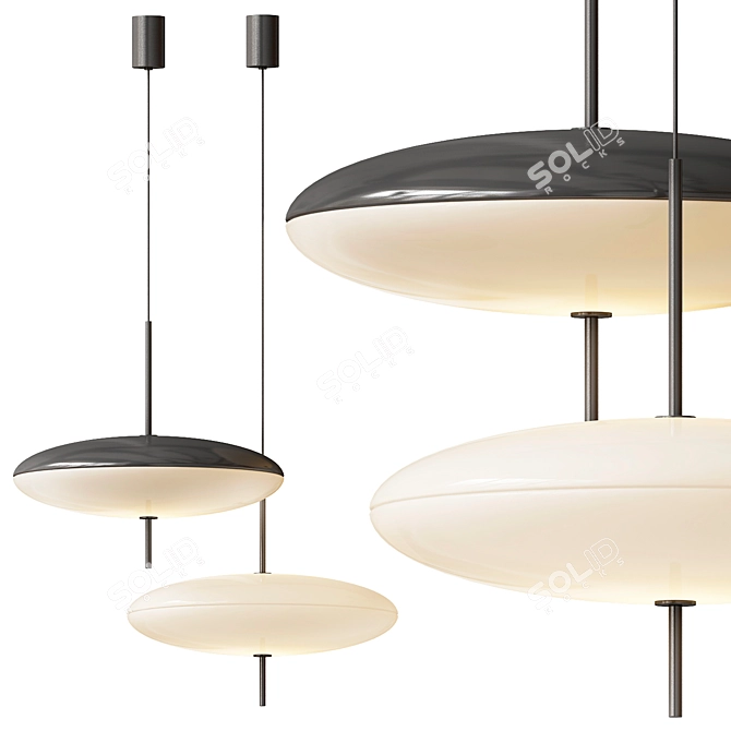 Sleek Model 2065 Lighting Fixture 3D model image 7