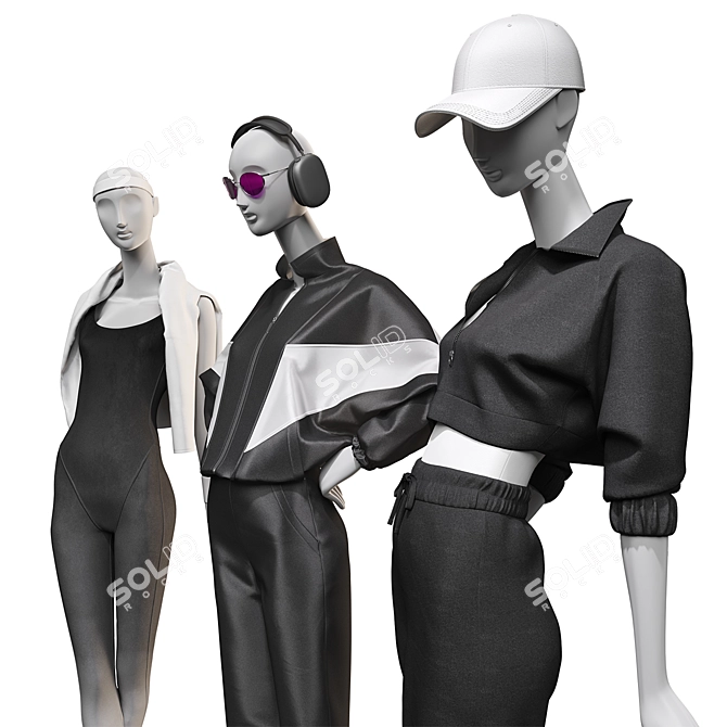 Juno Mannequin Sports Clothing Set 3D model image 3