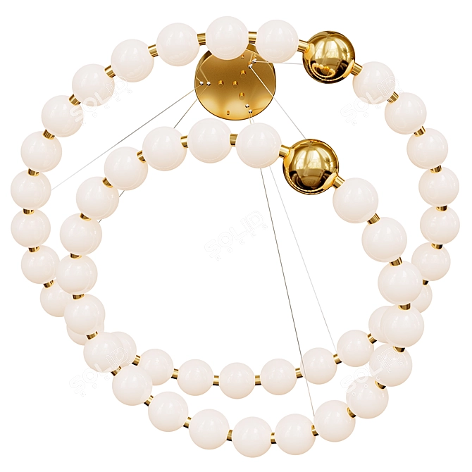Elegant ROSARIO D Chandelier 3D model image 2