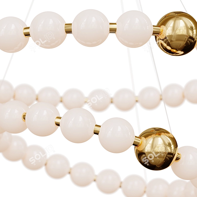 Elegant ROSARIO D Chandelier 3D model image 4