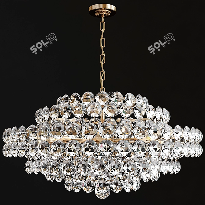 Elegant Sanger Chandeliers by AERIN 3D model image 2