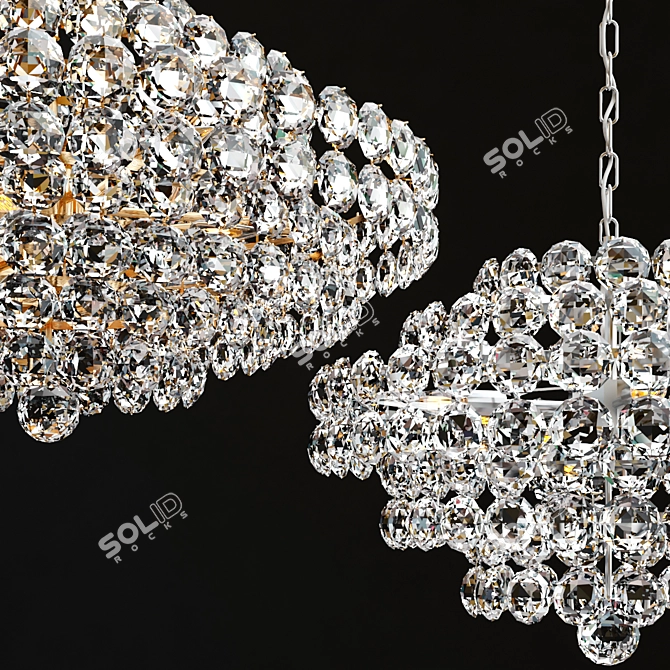 Elegant Sanger Chandeliers by AERIN 3D model image 6